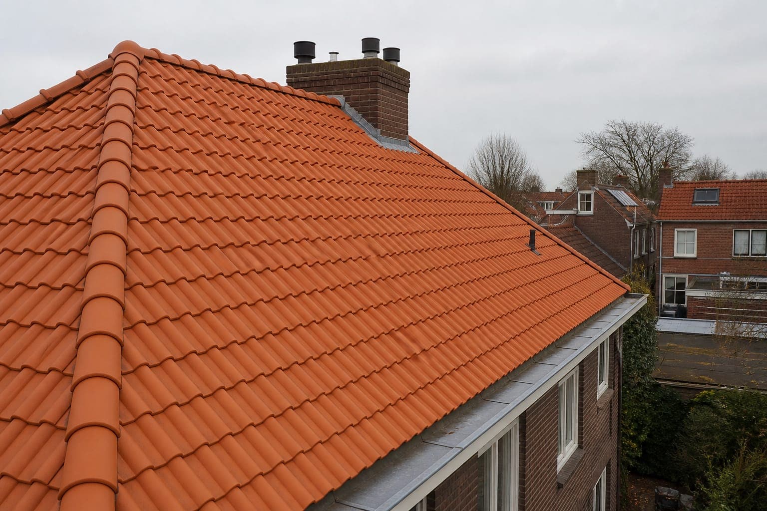 Gerenoveerd pannendak van een tevreden klant